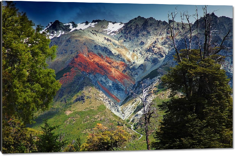 Impression sur aluminium Photo montagne des Andes en Patagonie Argentine