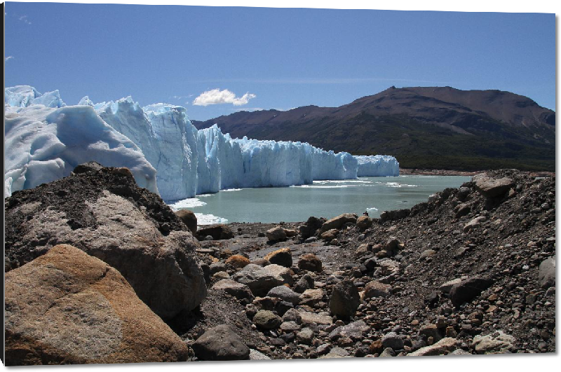 Impression sur aluminium Photo d'un glacier en Patagonie Argentine