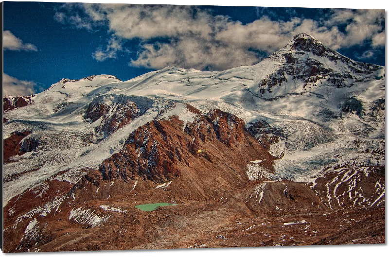 Impression sur aluminium Photo du sommet Aconcagua en Argentine