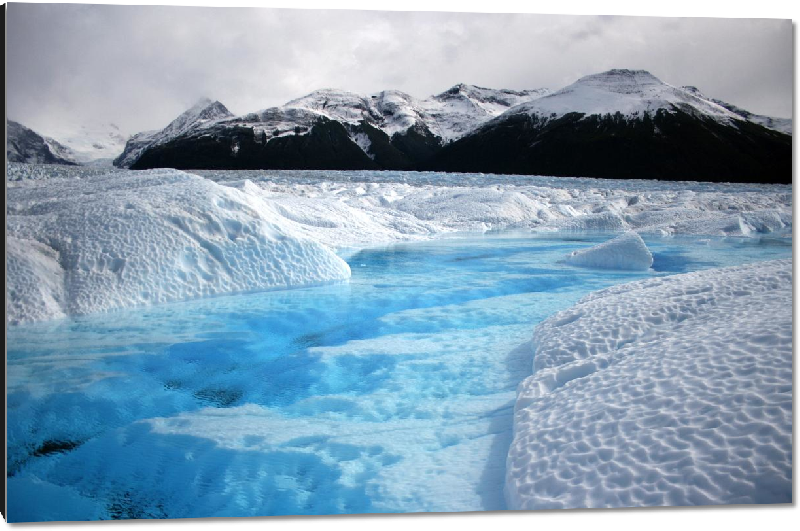 Impression sur aluminium Photo glacier en Patagonie Argentine