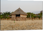 Impression sur aluminium Phto maison hutte village en angola