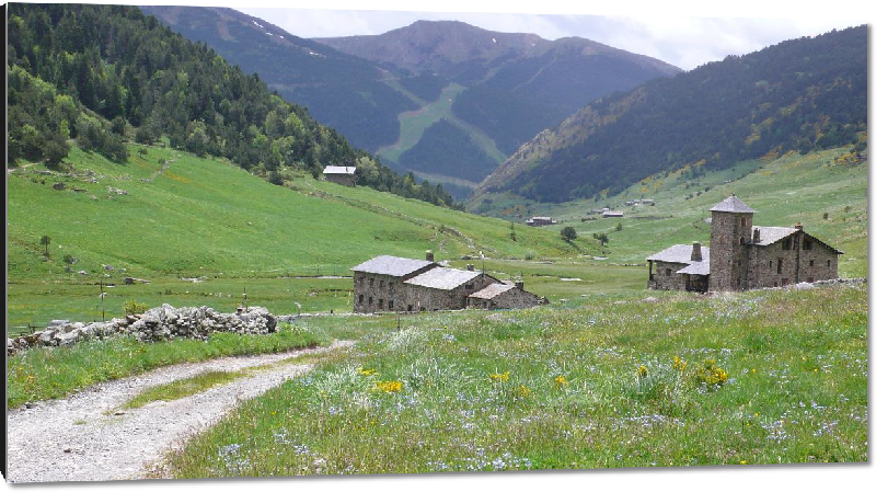 Impression sur aluminium Photo paysage Pyrénées en Andorre