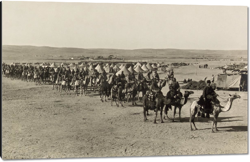 Impression sur aluminium Photo troupe arabe en 1915 1er guerre mondiale 