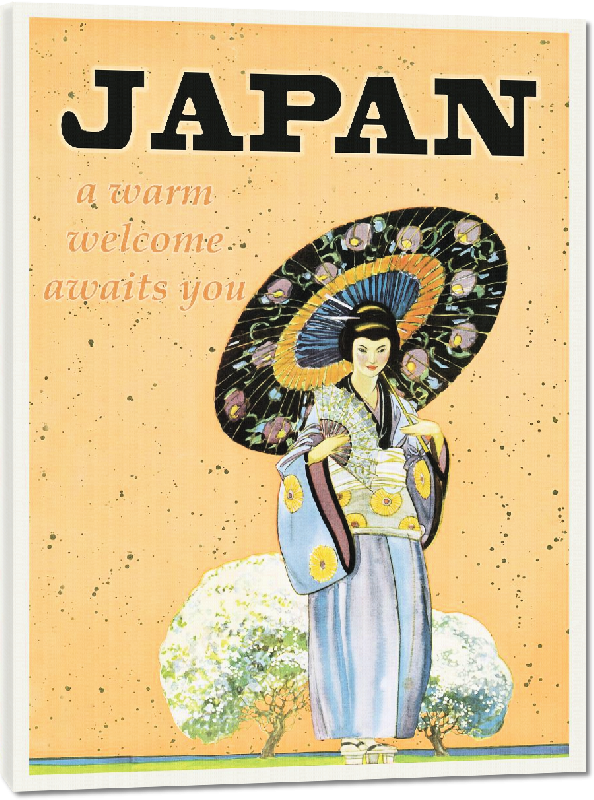 Toiles imprimées Affiche illustration vintage rétro Japon