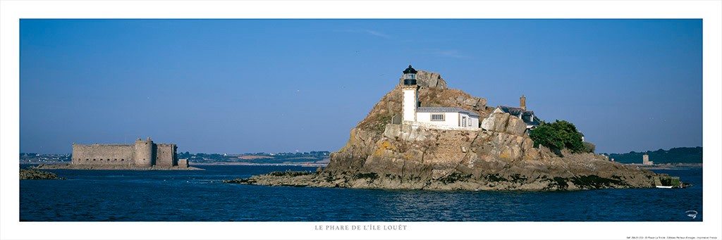 Poster Le phare de l'île Louët en baie de Morlaix, Finistère