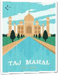 Toiles imprimées Affiche illustration Tja Mahal