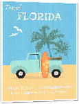 Toiles imprimées Affiche illustration Floride surf
