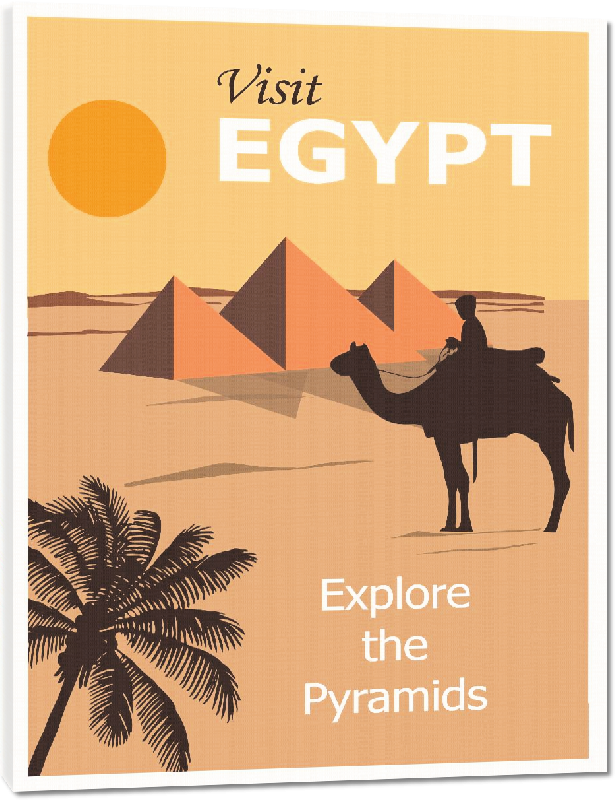 Toiles imprimées Affiche illustration Egypte