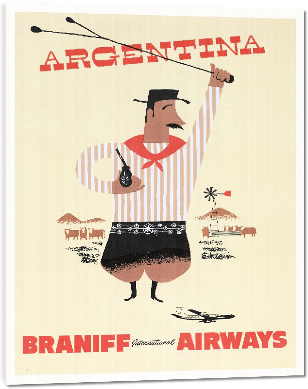 Toiles imprimées Affiche illustration Argentine