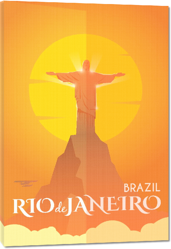 Toiles imprimées Affiche illustration Rio Brésil