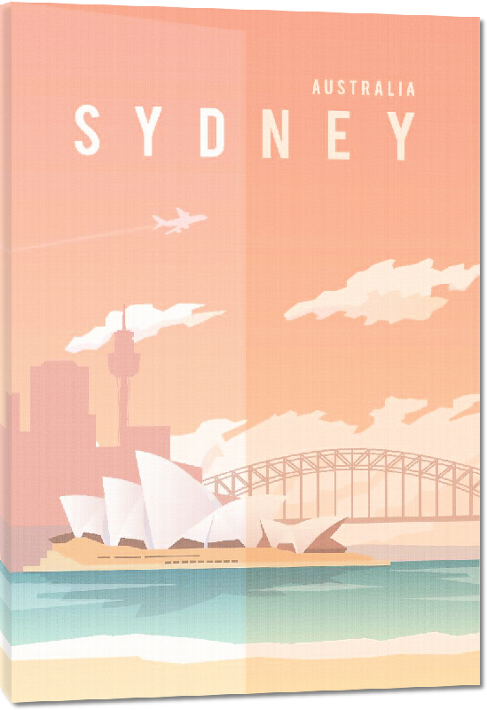 Toiles imprimées Affiche illustration Sydney Australie