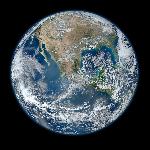 Photo de la terre vue de l'espace