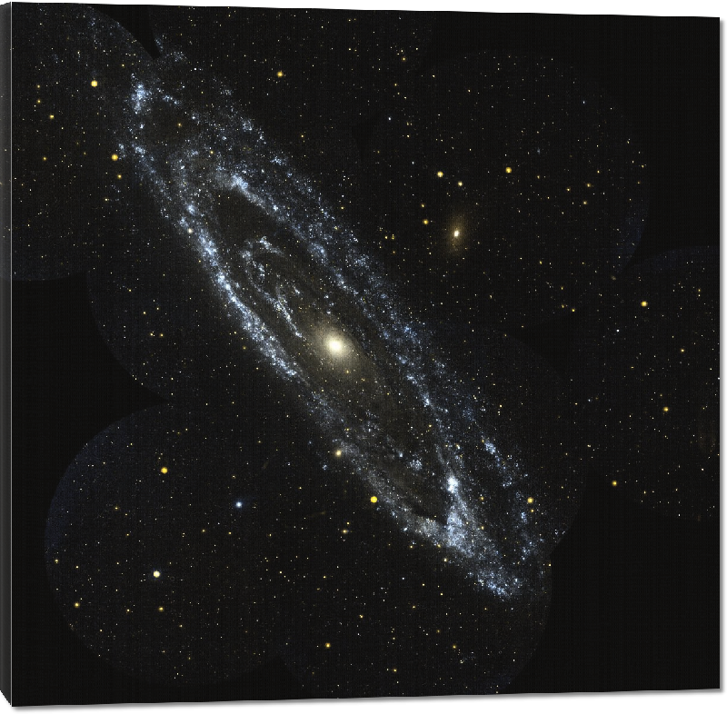 Toiles imprimées Photo espace Nasa galaxie Andromède