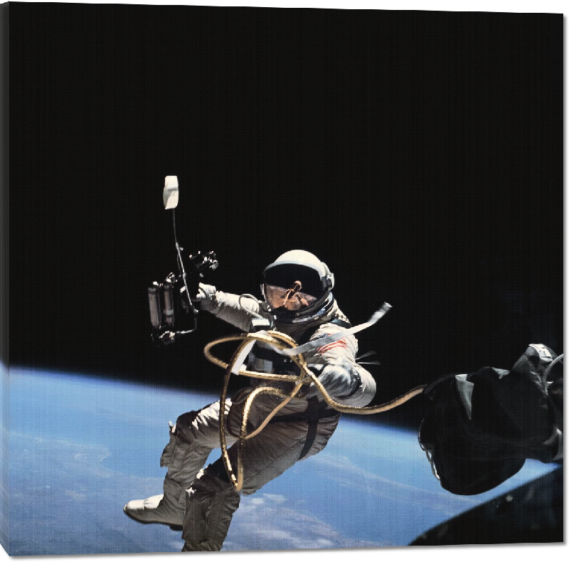 Toiles imprimées Photo Astronaute Edward White 1965