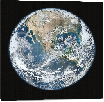 Toiles imprimées Photo de la terre vue de l'espace