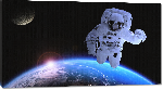 Toiles imprimées Photo sortie spaciale astronaute