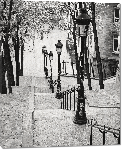Toiles imprimées Montmartre Paris noir et blanc 