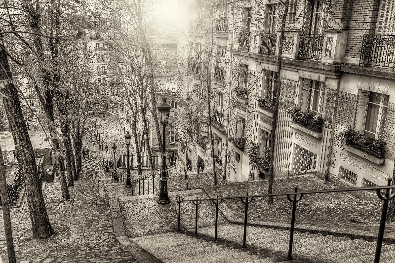 Photo sépia Montmartre Paris 