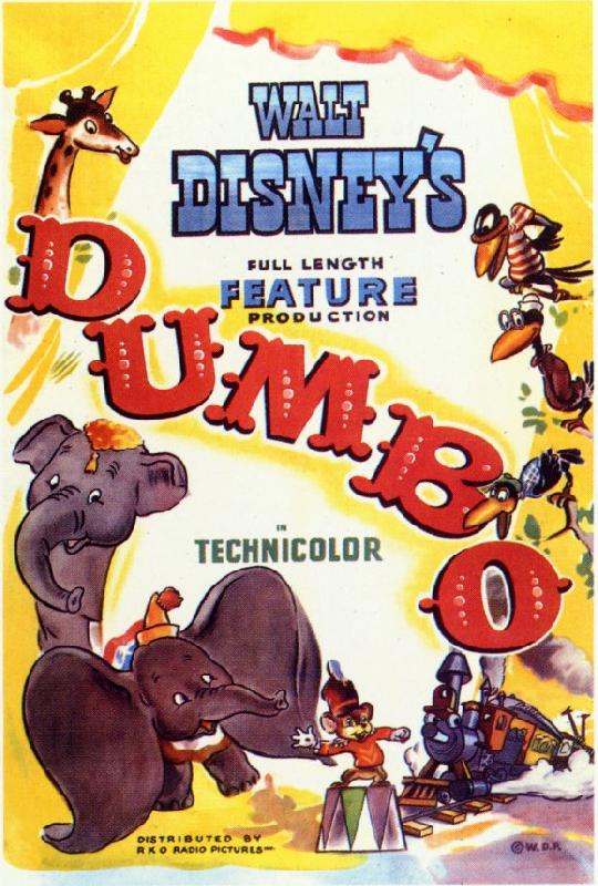 Affiche du desin animé Dumbo