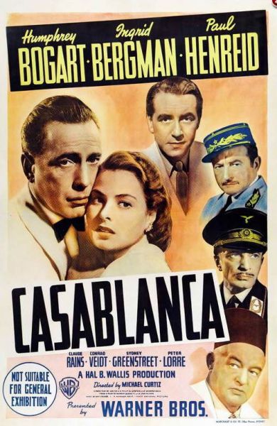 Affiches du film Casablanca (style O) 
