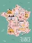 Carte illustrée de la France 
