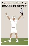 Affiche illustration Roger Federer