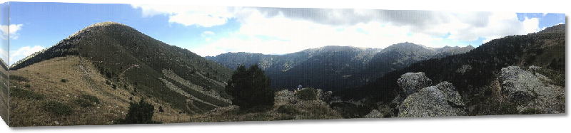 Toiles imprimées Panorama depuis le col Mitjà Pyrénées Orientales montagne 