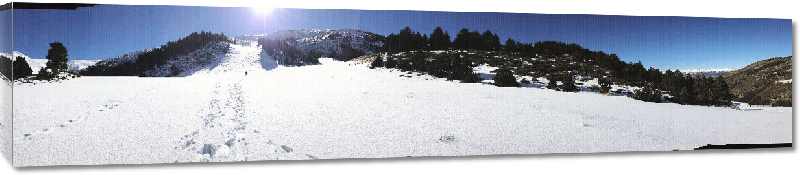 Toiles imprimées Affiche panoramique du Puigmal d'Err montagne Pyrénées Orientales 