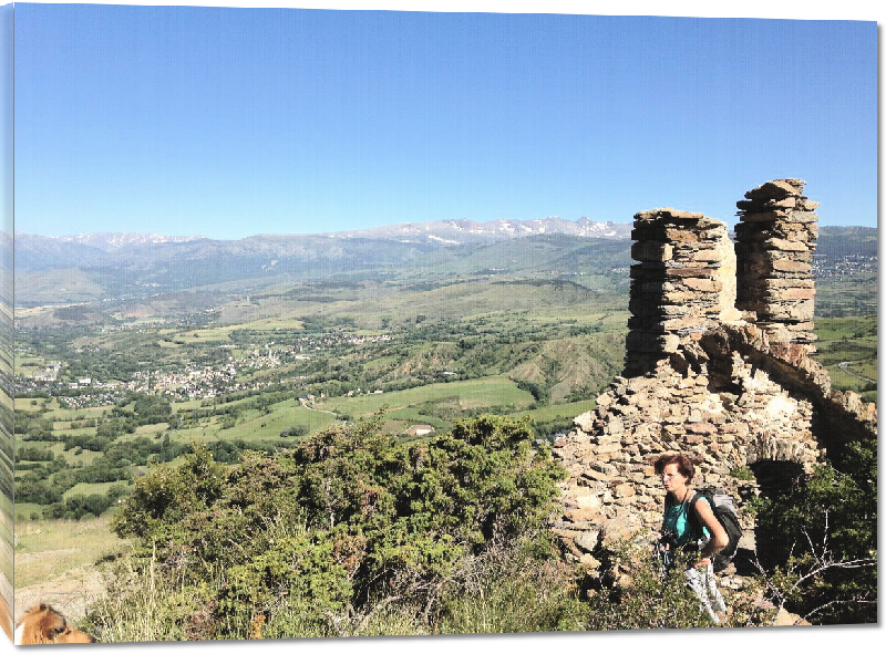 Toiles imprimées Photo du plateau Cerdan depuis Sant Feliu montagne Pyrénées Orientales 