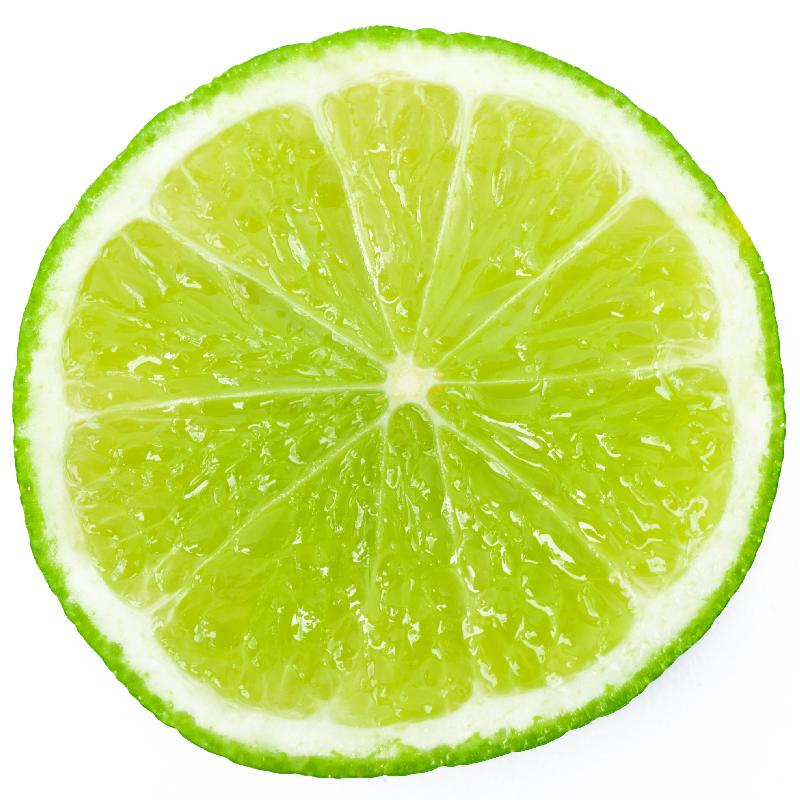 Photo coupe citron vert