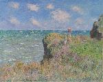 Reproduction art Promenade sur la falaise, Pourville de Claude Monet