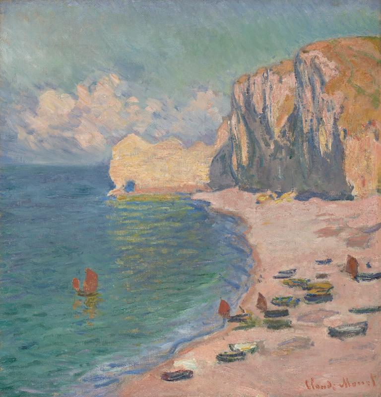 Reproduction d'art du tableau de Claude Monet : Étretat