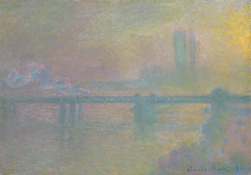 Reproduction art de la peinture Charing Cross Bridge à londres de Claude Monet