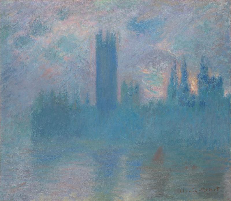 Reproduction art de la peinture la maison du parlement à Londres de CLaude Monet