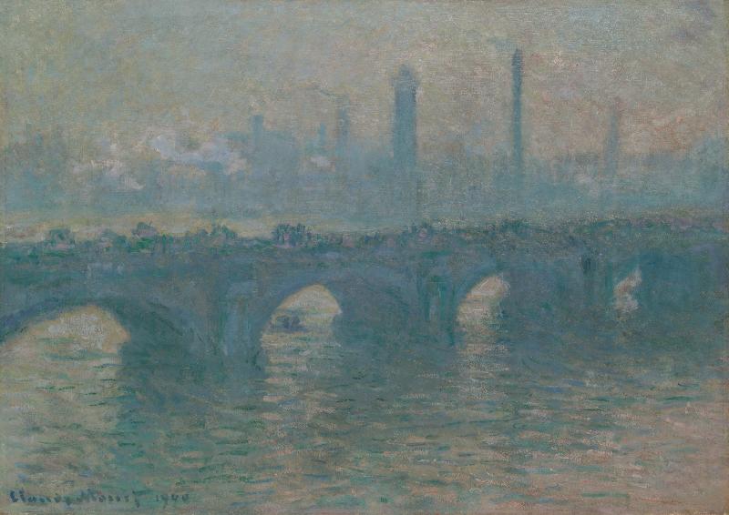 Reproduction art de la peinture pont de Waterloo de CLaude Monet