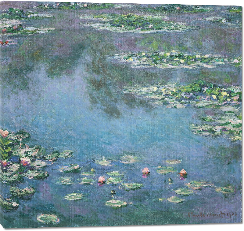 Toiles imprimées Reproduction art de la peinture Les Nymphéas de Claude Monet