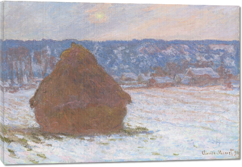 Toiles imprimées Reproduction art de la peinture Les Meules de Claude Monet