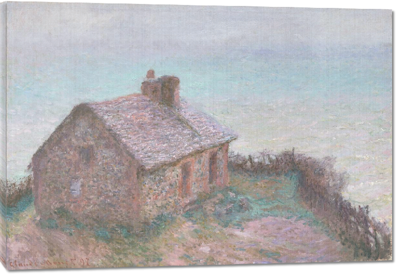 Toiles imprimées Reproduction d'art du tableau de Claude Monet : la maison de Varengeville