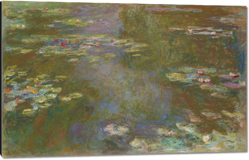 Impression sur aluminium Reproduction art Le Bassin aux nymphéas de Claude Monet