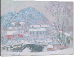 Impression sur aluminium Reproduction art Sandvika Norvège de Claude Monet