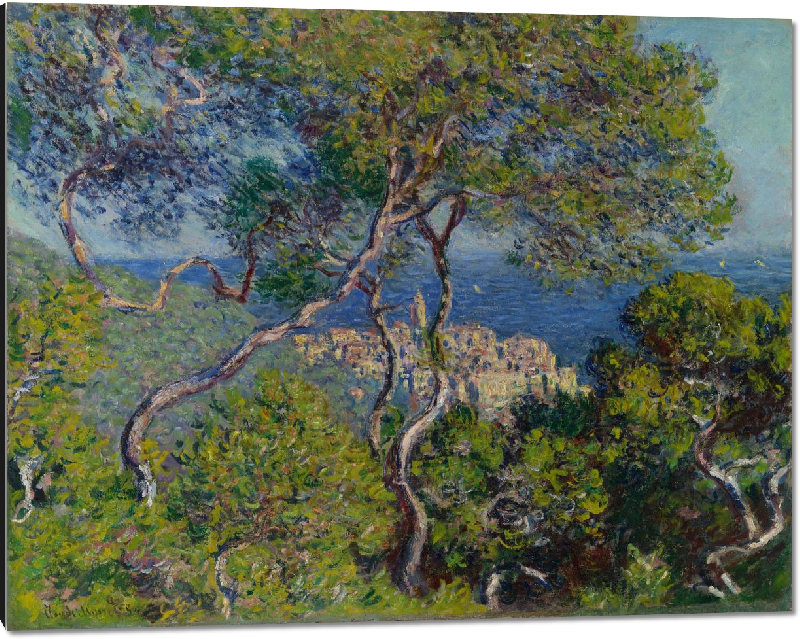 Impression sur aluminium Reproduction art Bordighera de Claude Monet