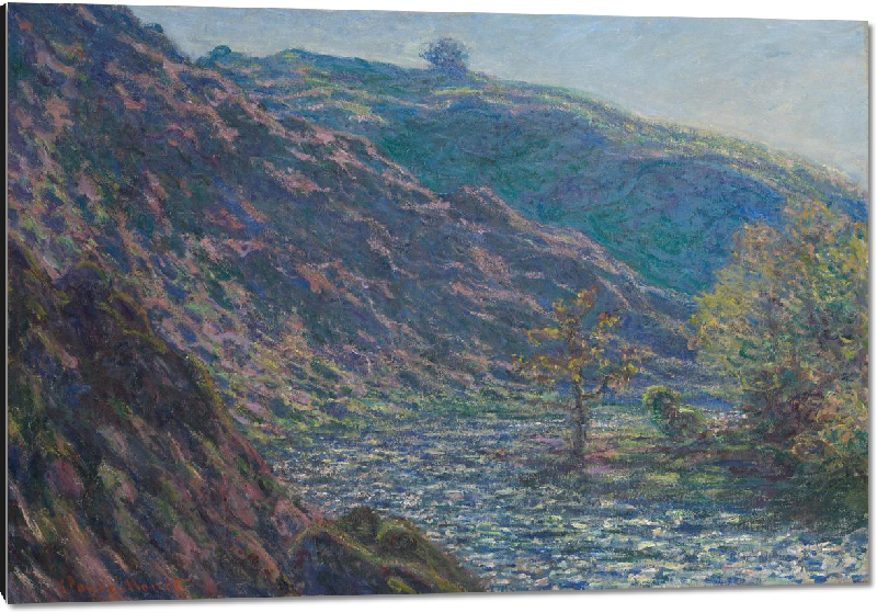 Impression sur aluminium Reproduction art La petite rivière creuse de Claude Monet