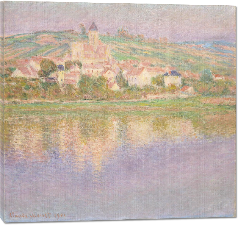 Toiles imprimées Reproduction art Vétheuil de Claude Monet