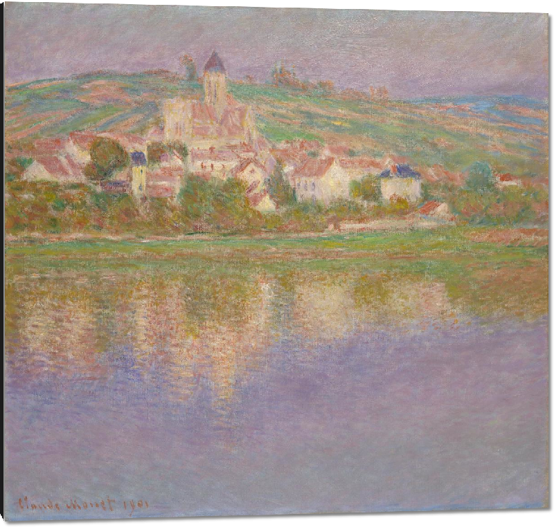 Impression sur aluminium Reproduction art Vétheuil de Claude Monet