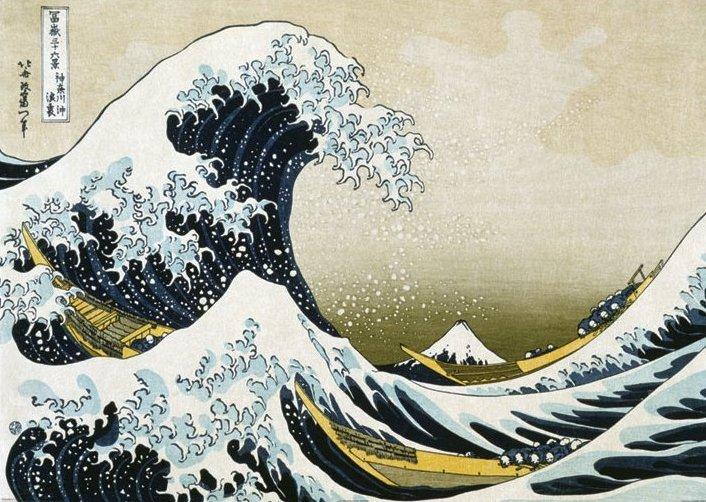 Affiche la grande vague de Kanagawa par Hokusai
