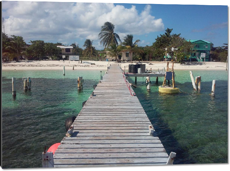 Impression sur aluminium photo plage à Belize
