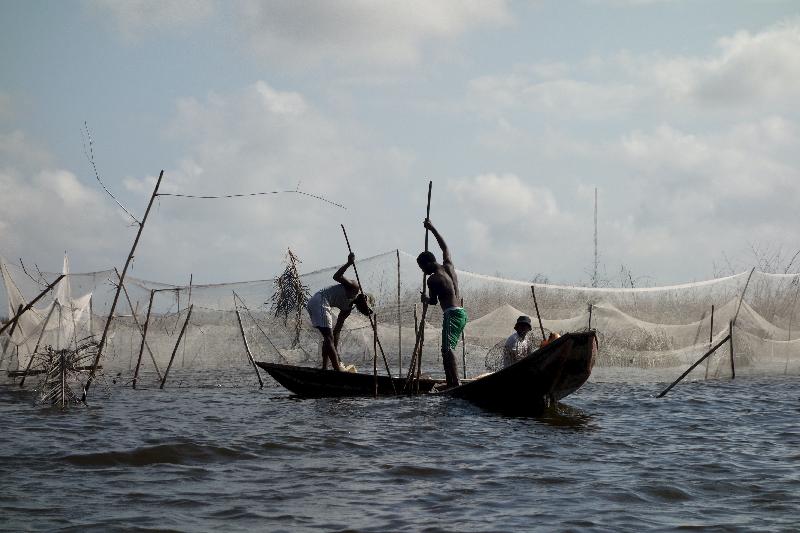 photo homme à la pêche au Benin
