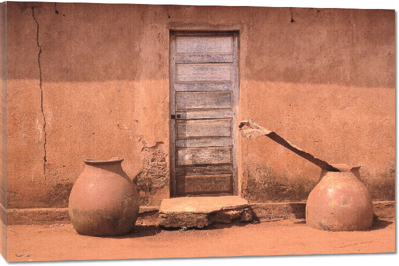 Toiles imprimées photo maison au Benin