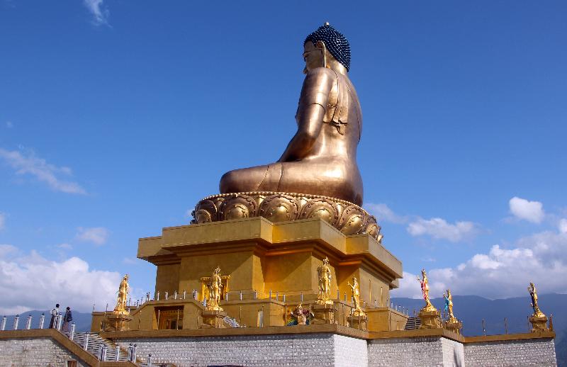photo monument traditionnel au Bhoutan 