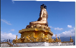 Impression sur aluminium photo monument traditionnel au Bhoutan 